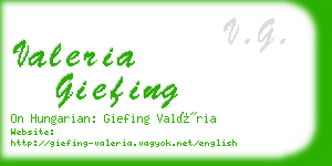 valeria giefing business card